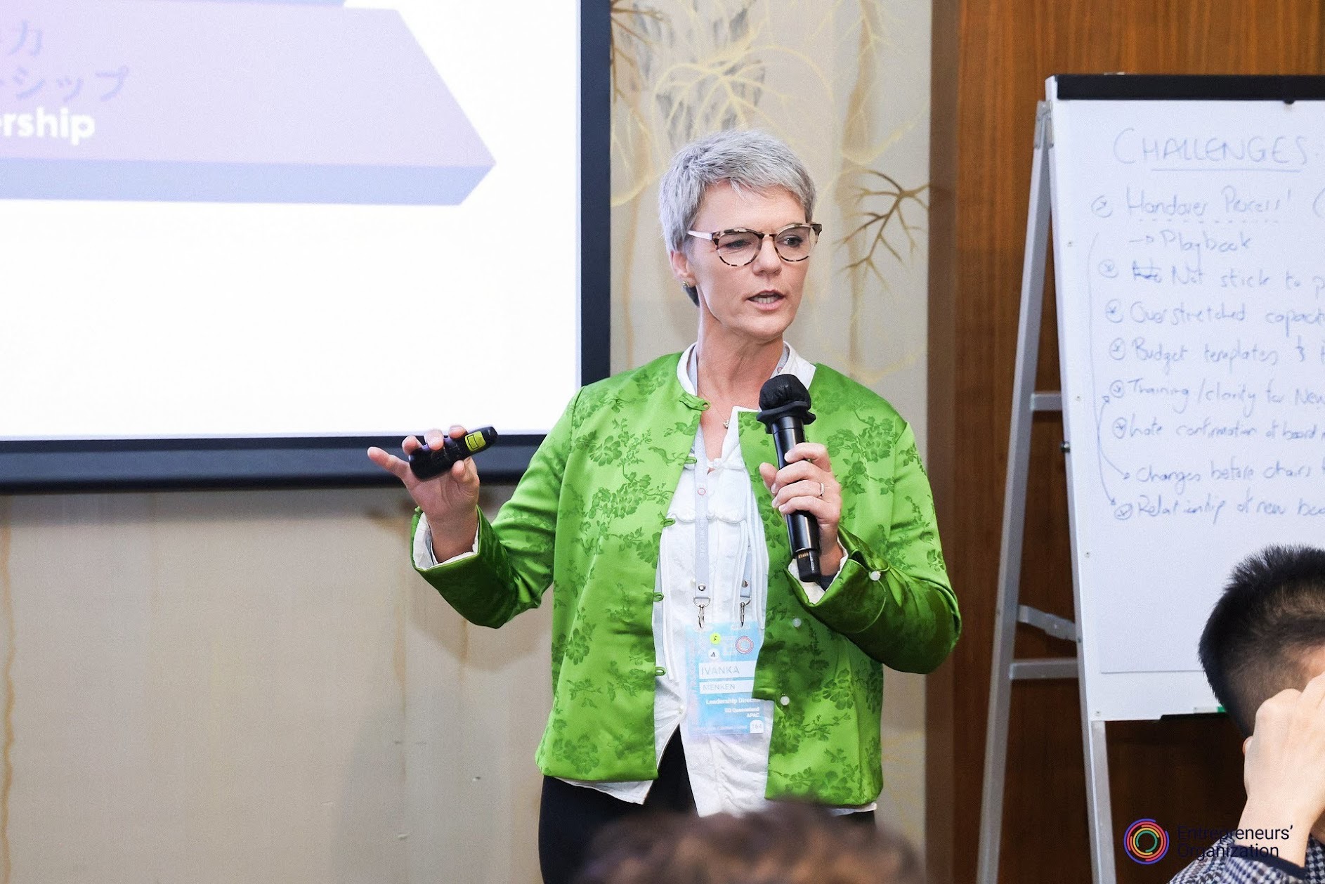 Ivanka Menken speaking at Kerry Hotel, Hong Kong